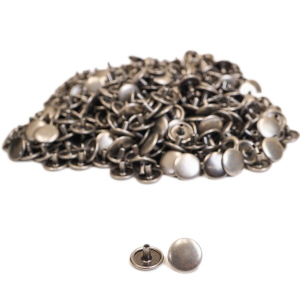 LTSP.Antique Nickel.Regular Cap.100pk.01.jpg Line 20 Snap Parts Image